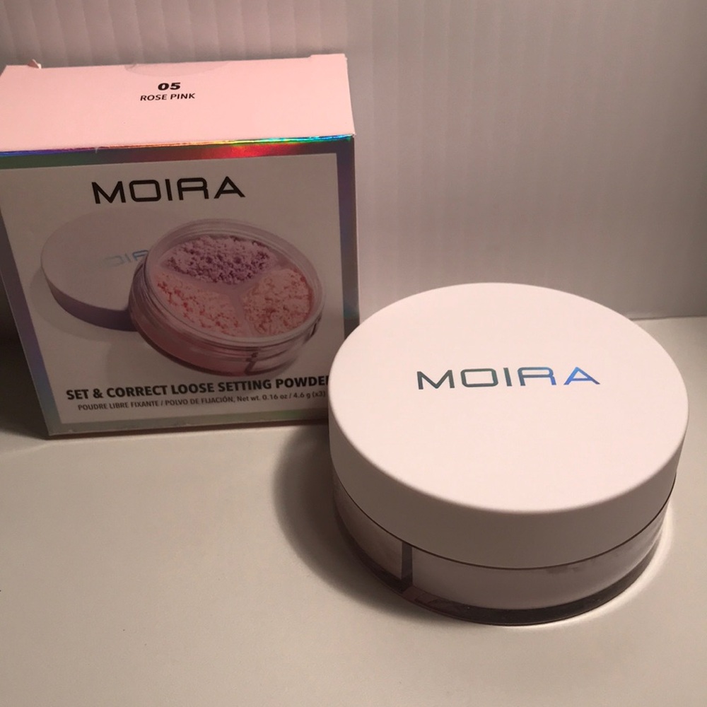 MOIRA SET & CORRECT LOOSE SETTING POWDER NEW ( 05 Rose pink)